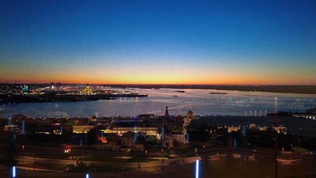 Нижний Новгород.Набережная Федоровского ночью.Июнь.2022. смотреть онлайн