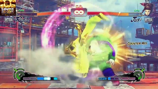 Ultra street fighter IV Rufus vs Juri смотреть онлайн