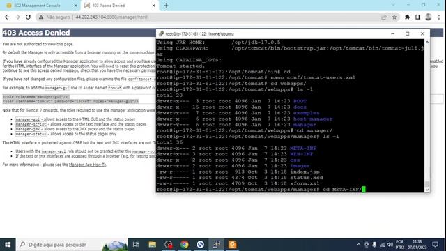 17-Configurando e Liberando acesso o Manager do Apache Tomcat 10 смотреть онлайн