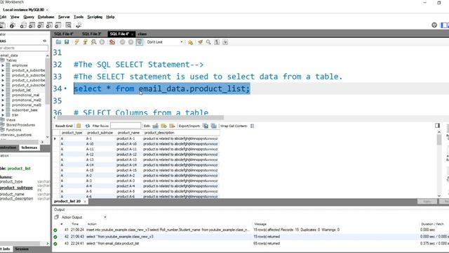 SQL SELECT Statement| select data from a Table | Fetch selected columns from a SQL table смотреть онлайн