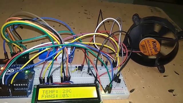 Temperature Based Fan Speed Control & Monitoring With Arduino смотреть онлайн