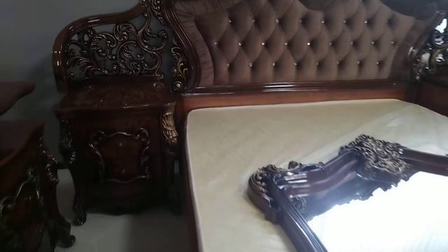 Спальня Джоконда Корень Дуба глянец от фабрики Эра мебель. смотреть онлайн