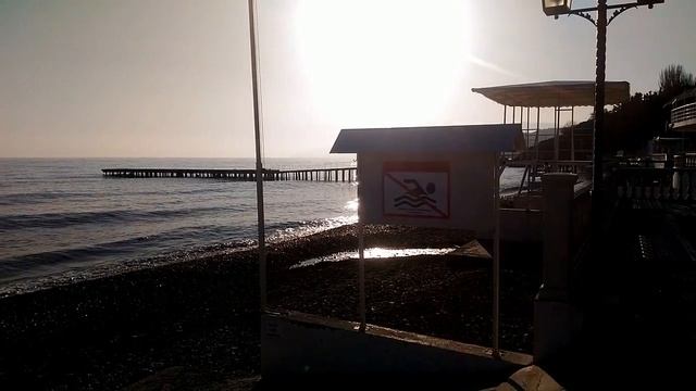 Малореченское. Январь 2020 г. Крым. Достопримечательности Крыма. Обзор зимней набережной и пляжа. смотреть онлайн