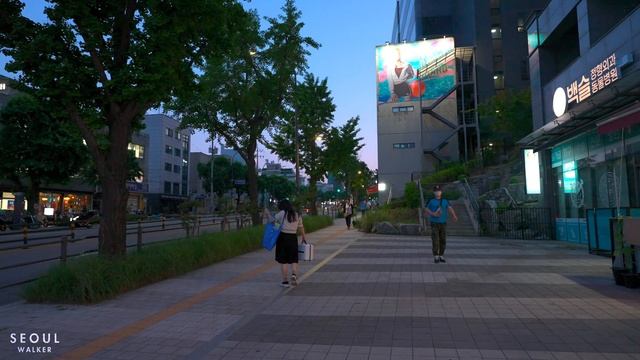 Walking From City Hall To Gongdeok Station On The Way Home | Seoul Walker 4K HDR смотреть онлайн