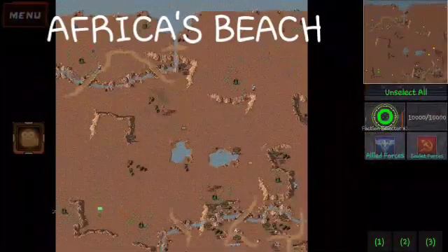 Rusted Warfare mod map Africa's Beach C&C Red Alert смотреть онлайн