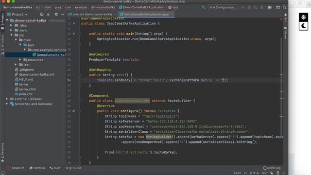 Apache Camel and Apache Kafka Integration using SpringBoot Microservice смотреть онлайн