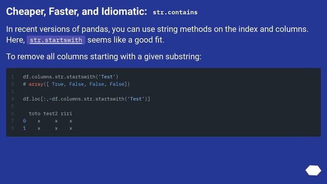 Drop columns whose name contains a specific string from pandas DataFrame смотреть онлайн