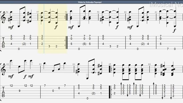 Guitar TAB - Atahualpa Yupanqui : Vidala | Tutorial Sheet Lesson #iMn смотреть онлайн