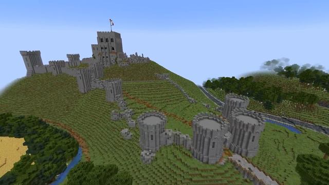 Using Real Ruins to Create a Castle in Minecraft смотреть онлайн