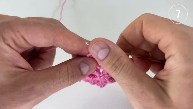 Квадратная салфетка крючком, Эльза, 5-8 смотреть онлайн