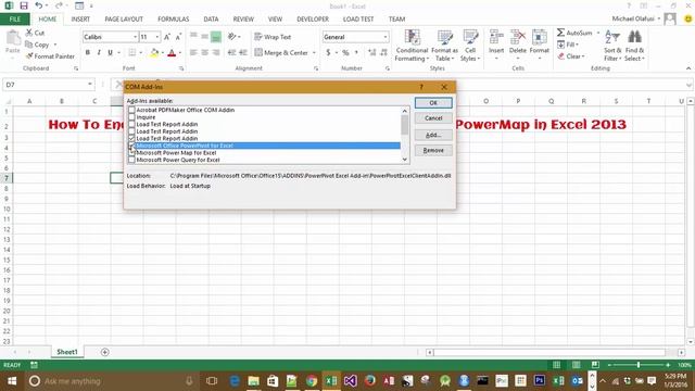 How To Enable PowerPivot, PowerQuery, PowerView and Power Map in Excel 2013 смотреть онлайн