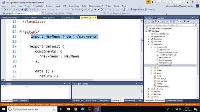 Criação de aplicações com VueJS e Asp.Net Core смотреть онлайн