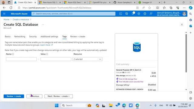 Create New Azure SQL Database with Free Offer смотреть онлайн