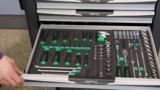 TOPTUL TCAG0703 Тележка для инструмента 7 полок серая смотреть онлайн