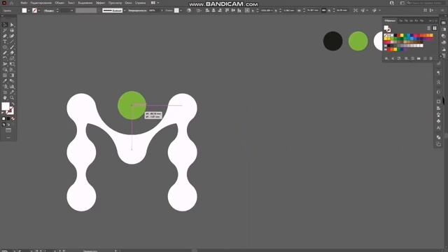 Рисуем логотип в стиле Метабол в Adobe Illustrator смотреть онлайн