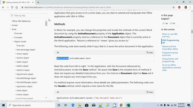 VBA for Excel : Application & Workbooks Object -1 смотреть онлайн