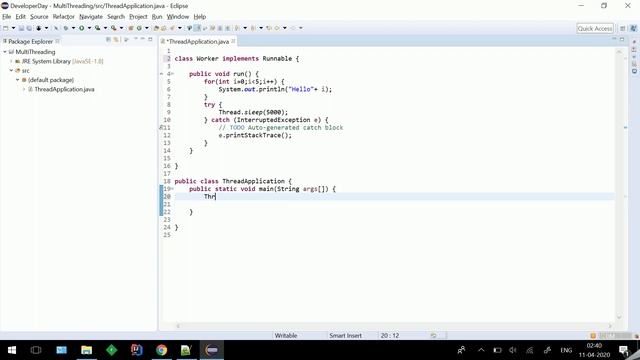 How To create Thread Using Runnable | Threads In Multithreading| Runnable Usage смотреть онлайн