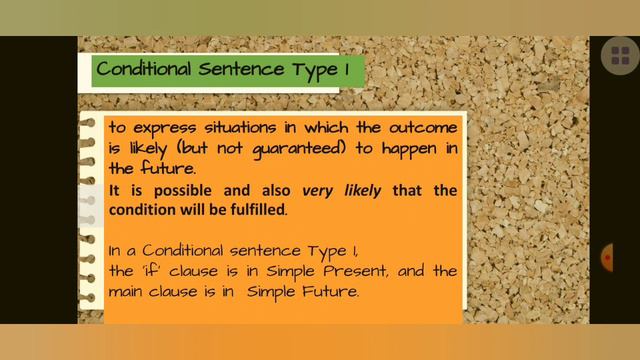 Conditional Sentence Type I смотреть онлайн