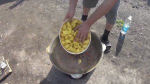 Дикие утки с картошкой в казане