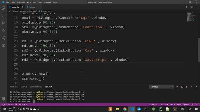 تعلم بايثون pyqt5 : درس 18: برمجة ازرار راديو بكل سهولة والتحكم بالتنسيق الخاص بهم radio button qt5 смотреть онлайн