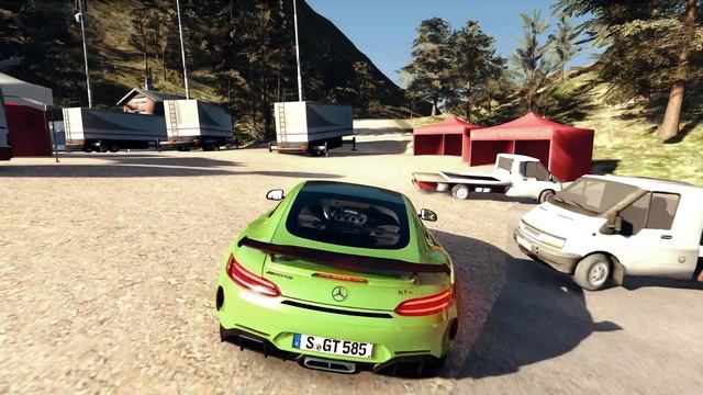 MERCEDES AMG GTR ON BEAUTIFUL CALIFORNIA COAST ROAD | CAR AND SOUND MOD | ASSETTO CORSA смотреть онлайн