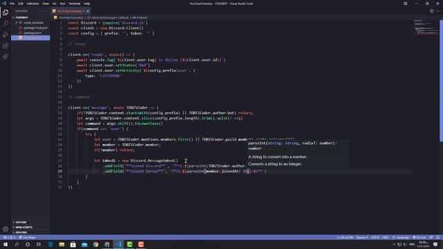 [ Episode #1 ] Discord.js - User Command смотреть онлайн