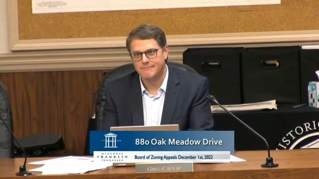 City of Franklin, Board of Zoning Appeals 12-1-2022 смотреть онлайн