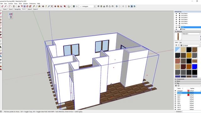 How to VISUALIZE FLOORING OPTIONS in SketchUp смотреть онлайн