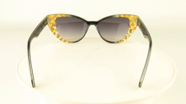 Очки солнцезащитные женские кошачий глаз - Черно-леопардовые - К249 смотреть онлайн