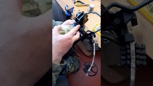 #Катушка для арбалета#рыбалка с арбалетом#выстрел из арбалета Кракен#