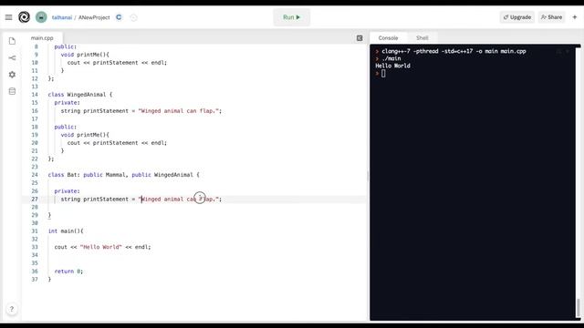 C++ | Function Overriding смотреть онлайн