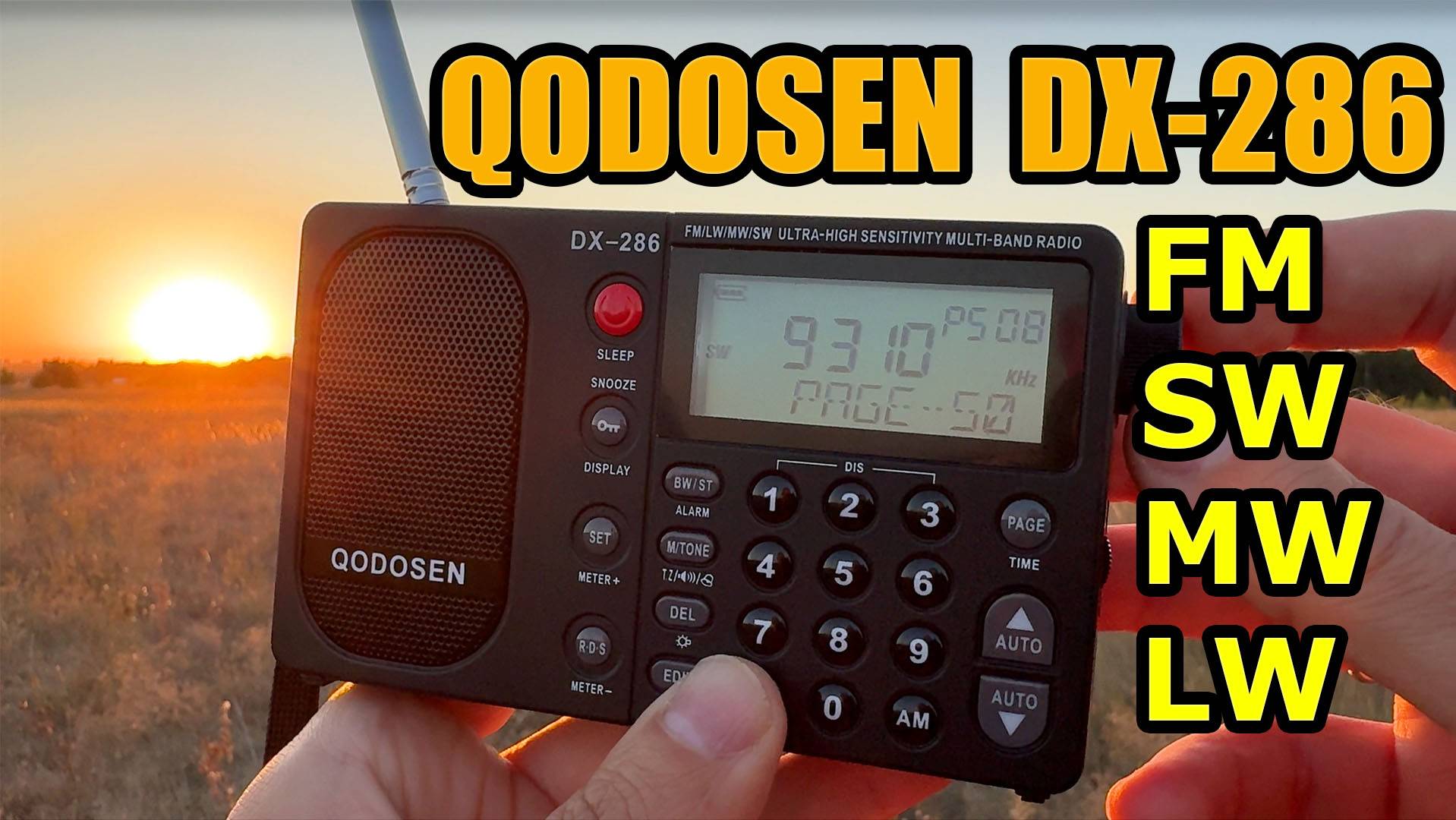 QODOSEN DX286 радиоприёмник смотреть онлайн