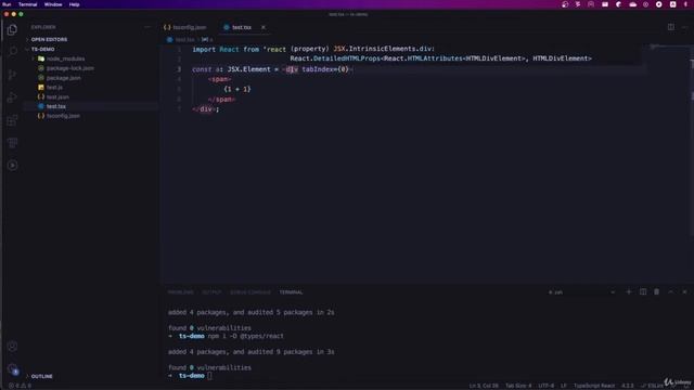 TypeScript Урок 9 - JSX смотреть онлайн