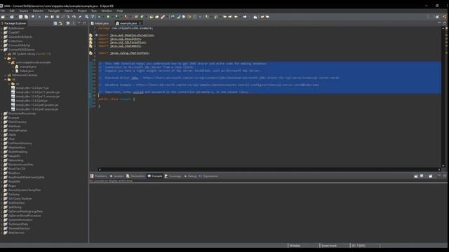 How to Connect SQL Server in Java смотреть онлайн
