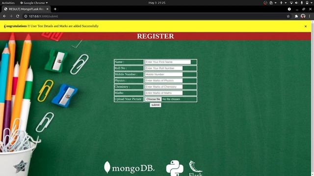 Integreating mongoDB with Flask смотреть онлайн