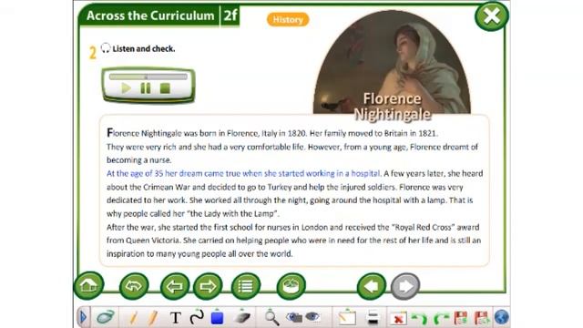 Excel 6 M 2 ex 2 p 26 Florence Nightingale Listen and read смотреть онлайн