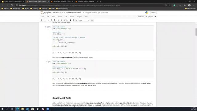 Python Crash Course Lesson 3 (If Statements, Nested If Statements, Dictionaries) смотреть онлайн