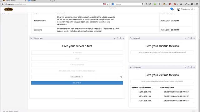 Nexus Stress - IP Logger смотреть онлайн