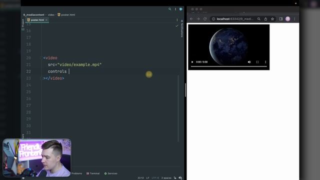 #9 HTML для начинающих | Медиаконтент: видео, аудио, фреймы смотреть онлайн