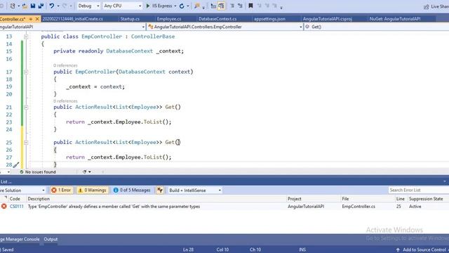 Crud operation in Angular-9 using .net core web api 3.0 | Part -1 смотреть онлайн