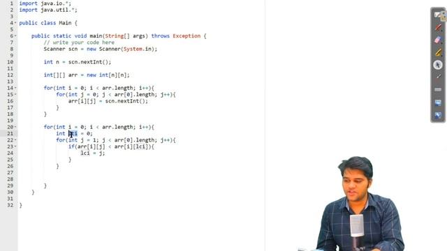 Saddle Point - Solution | 2-D Arrays | Data Structures and Algorithms in JAVA смотреть онлайн