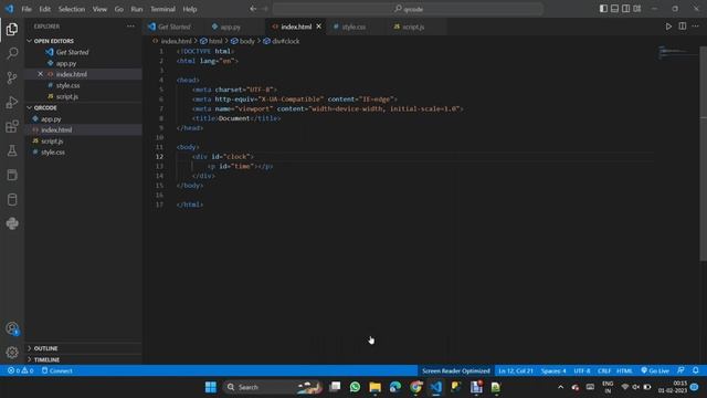 Build a Digital Clock | create digital clock with HTML CSS javaScript | chatGPT #openAI #clock смотреть онлайн