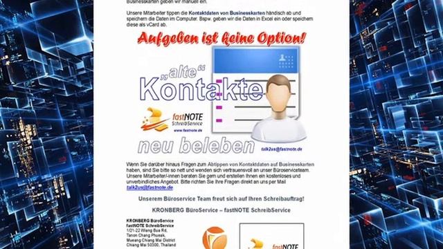Visitenkarten Businesskarten in Excel Tabelle vCard Büroservice смотреть онлайн