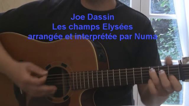 Les Champs Elysées (Joe Dassin) acoustic guitar cover / reprise 1969 смотреть онлайн