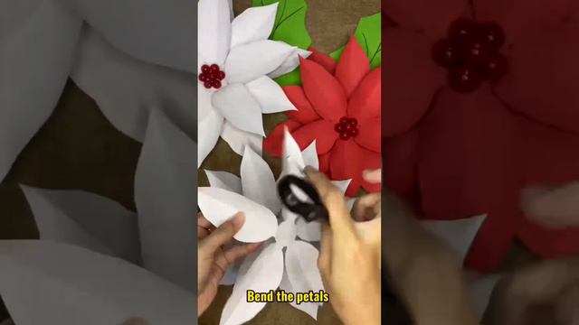 Poinsettia flower #christmas #noel#flowers #poinsettias смотреть онлайн