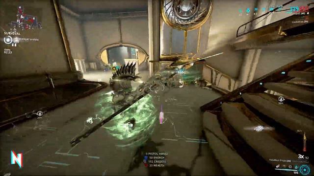 Warframe - Ember prime - steel path - survival смотреть онлайн
