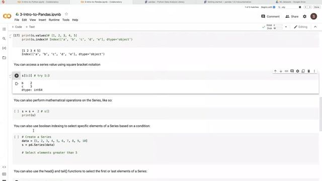 What are Series in Python (Pandas) смотреть онлайн