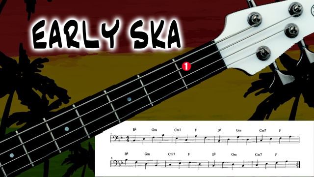 REGGAE BASS GUITAR #01 - EARLY SKA BASS LINE using WALKING BASS in the Style of "SIMMER DOWN" смотреть онлайн