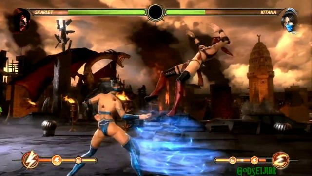 Mortal Kombat 9 Skarlet Vs Kitana Fatality