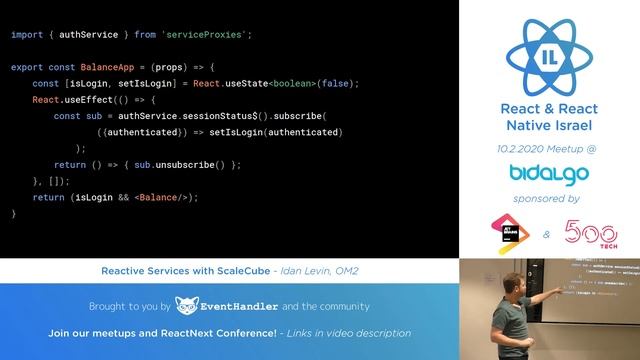 Reactive Services & ScaleCube as an alternative to Redux/GraphQA/MobX - Idan Levin | React IL Meetu смотреть онлайн